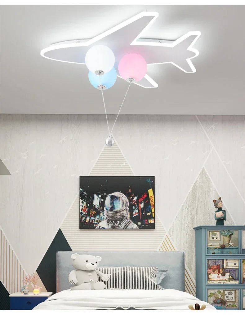 Nordische Astronauten-Wolken-LED-Hängelampe-Leuchtezauber