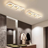 Nordic Luxe LED Deckenleuchte – Dimmbarer Kronleuchter in Quadrat- & Rundform-Leuchtezauber