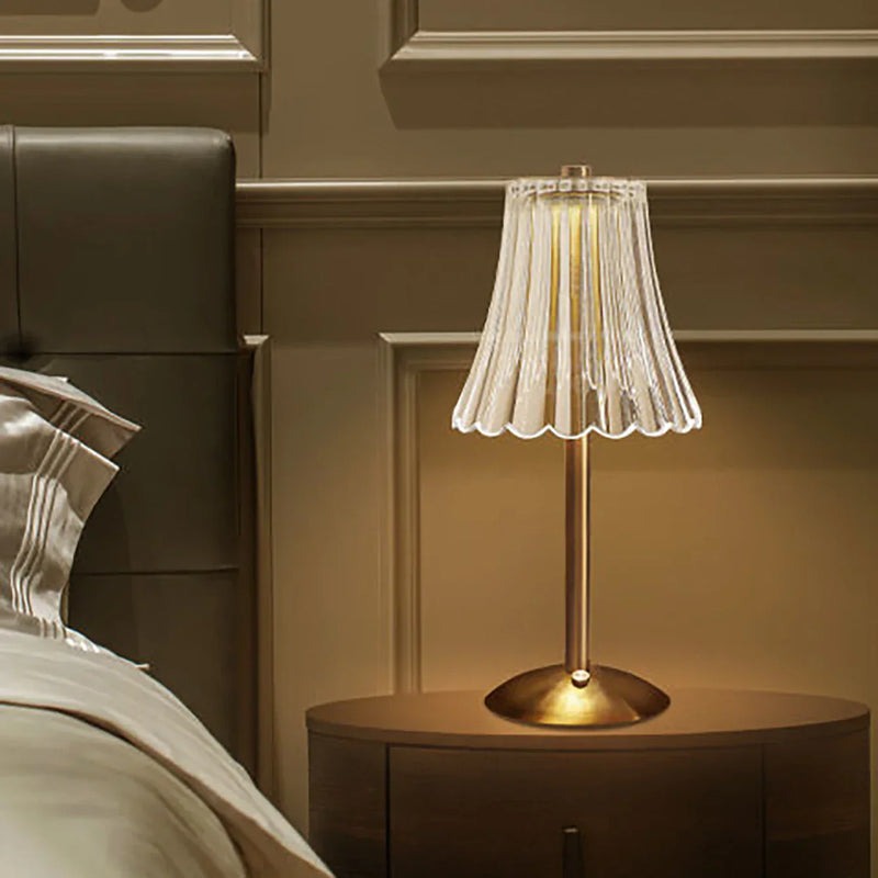 Aurora CrystalTouch – Klassische Kristall-LED-Tischlampe mit Touchbedienung-Leuchtezauber