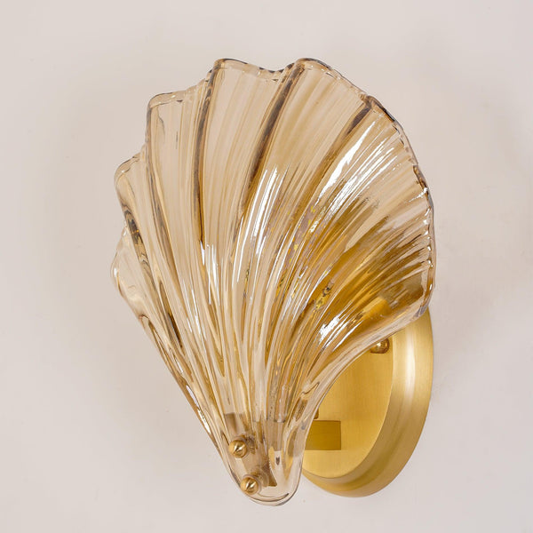Muschelförmige Wandleuchte-Leuchtezauber