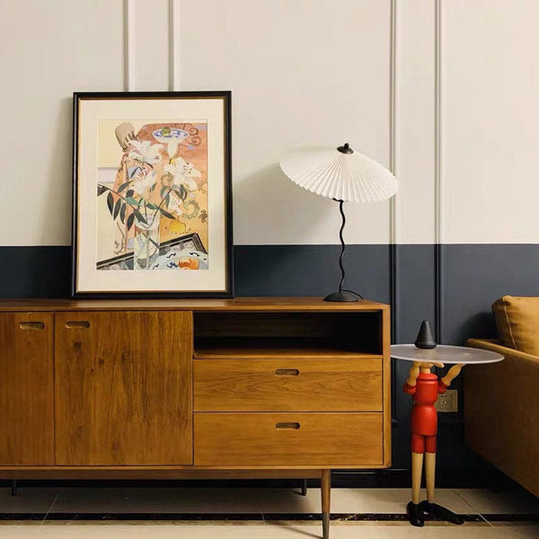 Kunstvolle Squiggle Tischlampe-Leuchtezauber
