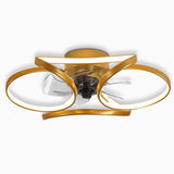 Moderner LED-Deckenventilator „Flower“ mit Fernbedienung und Deckenleuchte-Leuchtezauber