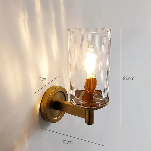 Klassische Retro-Glaswandlampe für das Schlafzimmer-Leuchtezauber