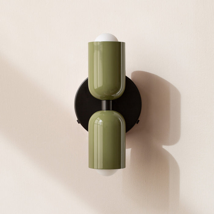 Vintage Doppelkopf-Kreative Home-Deco-Wandlampe-Leuchtezauber