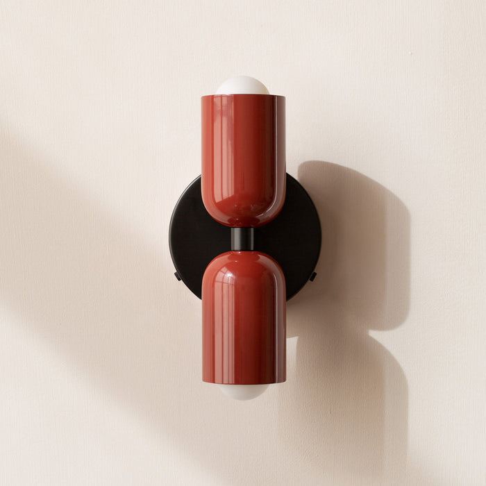 Vintage Doppelkopf-Kreative Home-Deco-Wandlampe-Leuchtezauber