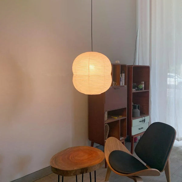 Mini-Hängelampe aus Washi-Papier für das Schlafzimmer-Leuchtezauber