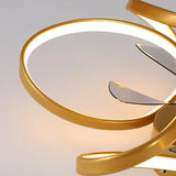 Moderner LED-Deckenventilator „Flower“ mit Fernbedienung und Deckenleuchte-Leuchtezauber