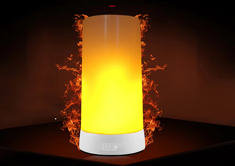 FLAMO USB Wiederaufladbare LED Flammenlampe-Leuchtezauber