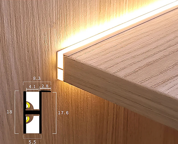 LUMISHELF Unsichtbares LED-Regallicht-Leuchtezauber