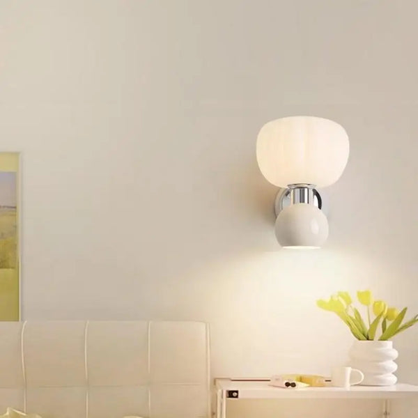 Moderne LED-Wandlampen Creme-Leuchtezauber