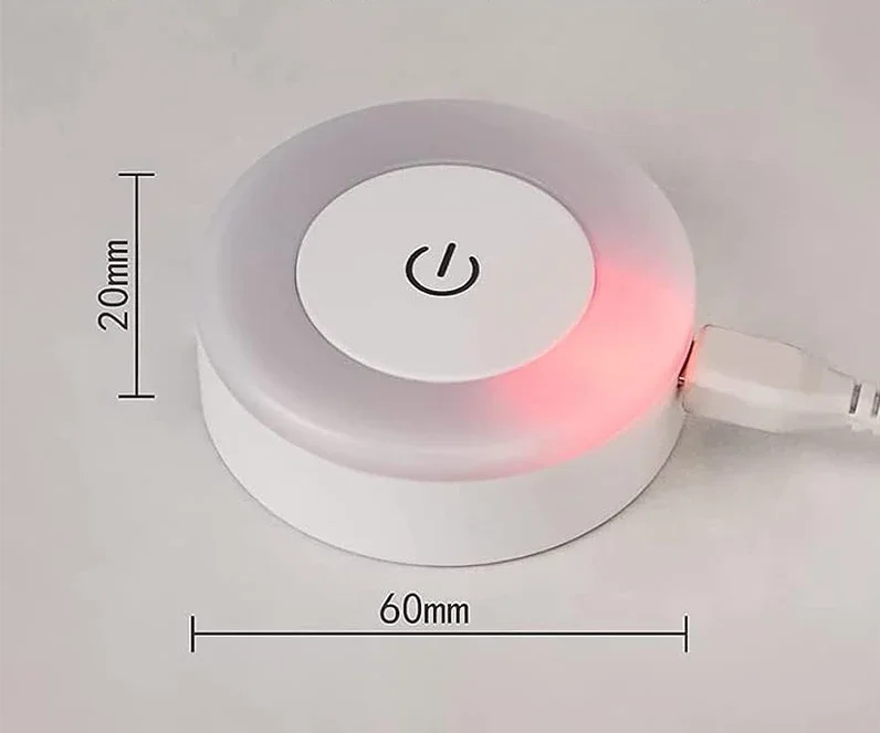 GlowDot USB Wiederaufladbares LED Nachtlicht-Leuchtezauber