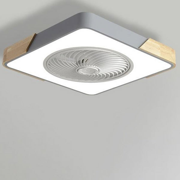 Runder quadratischer integrierter LED-Deckenventilator ohne Flügel mit Fernbedienung-Leuchtezauber