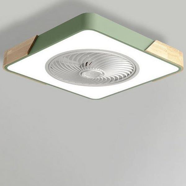 Runder quadratischer integrierter LED-Deckenventilator ohne Flügel mit Fernbedienung-Leuchtezauber