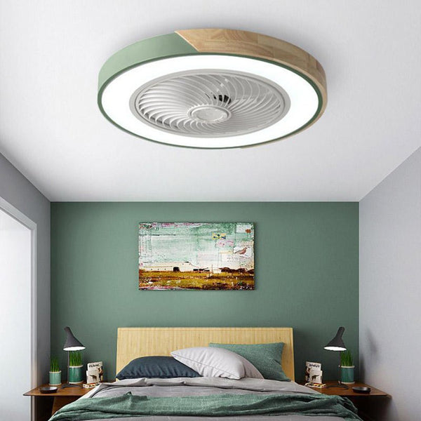 Runder quadratischer integrierter LED-Deckenventilator ohne Flügel mit Fernbedienung-Leuchtezauber