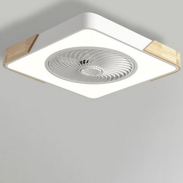 Runder quadratischer integrierter LED-Deckenventilator ohne Flügel mit Fernbedienung-Leuchtezauber