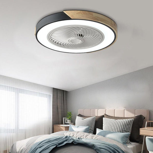 Runder quadratischer integrierter LED-Deckenventilator ohne Flügel mit Fernbedienung-Leuchtezauber