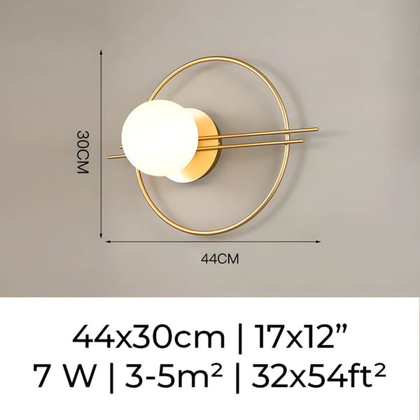 Moderne LED-Wandleuchte Eclipse-Leuchtezauber