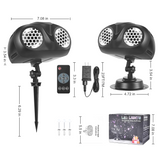 SNOWGLOW – LED Schneefall Projektor mit Doppelkopf