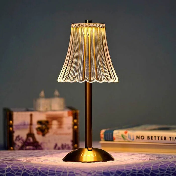 Kabellose Kristall-Tischlampe-Leuchtezauber
