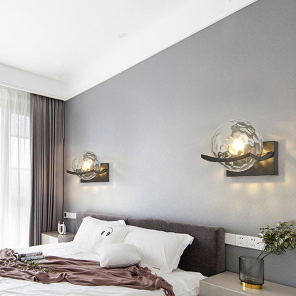 Moderne LED-Wandleuchte aus Glas-Leuchtezauber