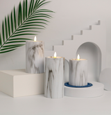 Candlylight | 3er Set LED Marble Kerzenlichter-Leuchtezauber