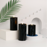 Candlylight | 3er Set LED Marble Kerzenlichter-Leuchtezauber