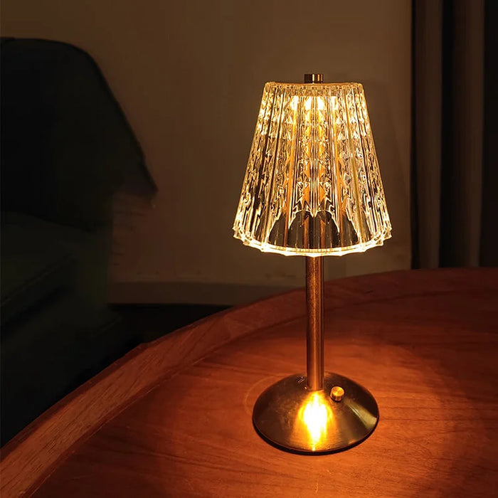 Kabellose Kristall-Tischlampe-Leuchtezauber