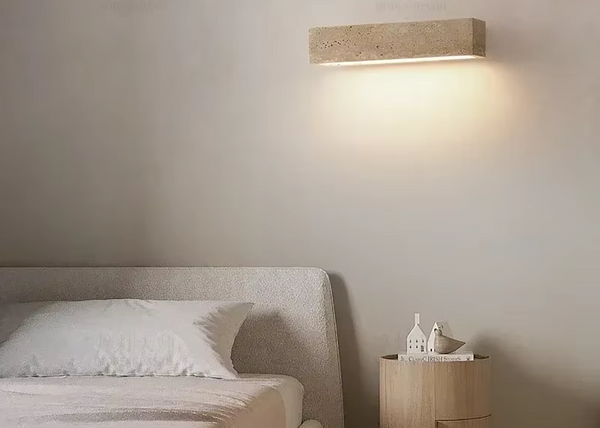 ZENLUME Wabi-Sabi Stein Wandleuchte-Leuchtezauber