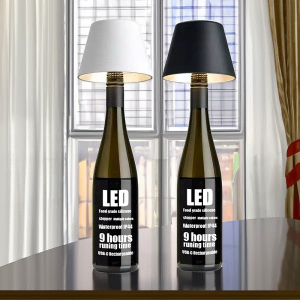 DIY Wiederaufladbare Weinflaschen-Tischlampe-Leuchtezauber