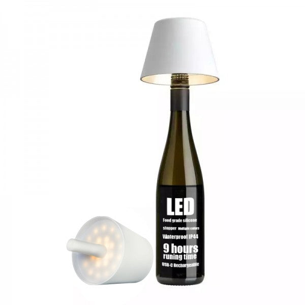 DIY Wiederaufladbare Weinflaschen-Tischlampe-Leuchtezauber