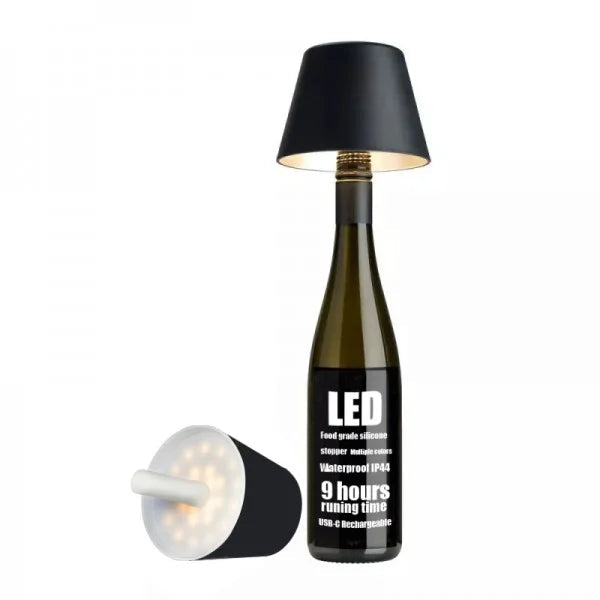 DIY Wiederaufladbare Weinflaschen-Tischlampe-Leuchtezauber