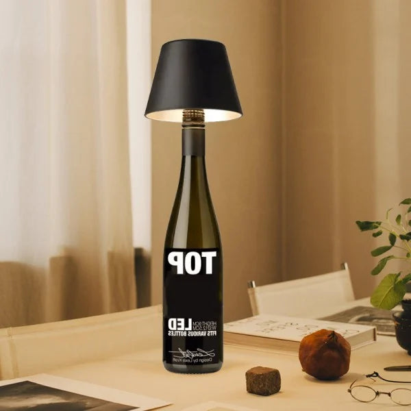 DIY Wiederaufladbare Weinflaschen-Tischlampe-Leuchtezauber