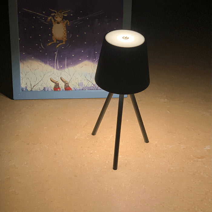Wiederaufladbare Tischlampe auf Stativ-Leuchtezauber