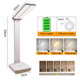 LumoFlex – Wiederaufladbare Faltbare LED-Schreibtischlampe mit Touch-Steuerung & Augenschutz-Leuchtezauber