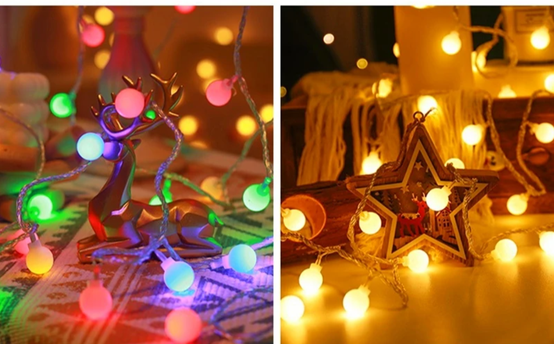 USB/Batterie LED Kugel Weihnachtslichter