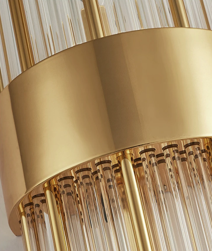 AuriLux Nordic Kristall-Wandleuchte-Leuchtezauber