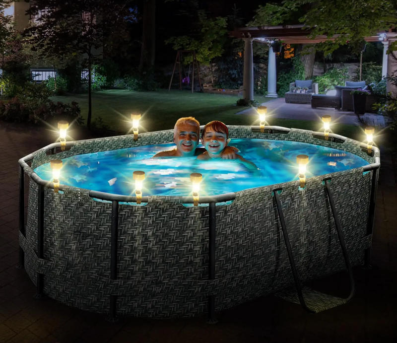SOLARLUX 6er-Set LED Solar Poolbeleuchtung-Leuchtezauber