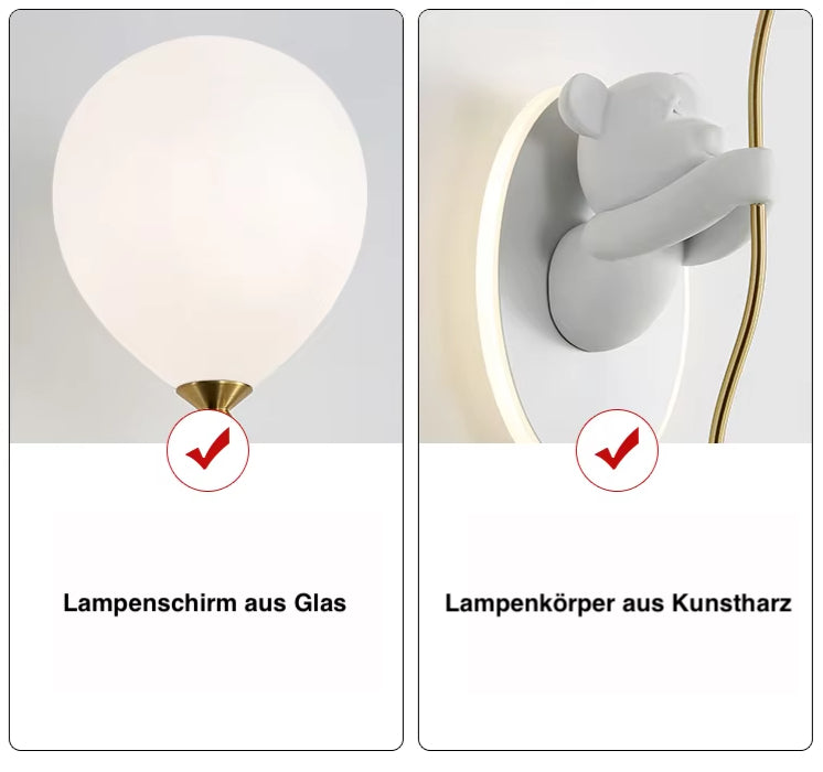 BearGlow LED Kinder-Wandleuchte-Leuchtezauber