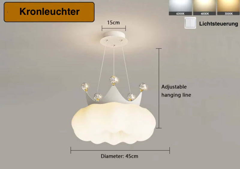 PrincessLume – Französischer Kronleuchter im Creme-Leuchtezauber