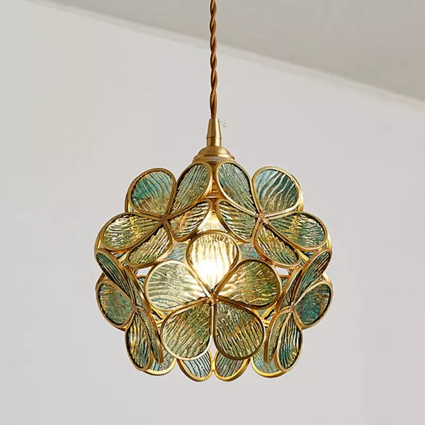 Hängelampe aus Glas in Form einer Blume-Leuchtezauber