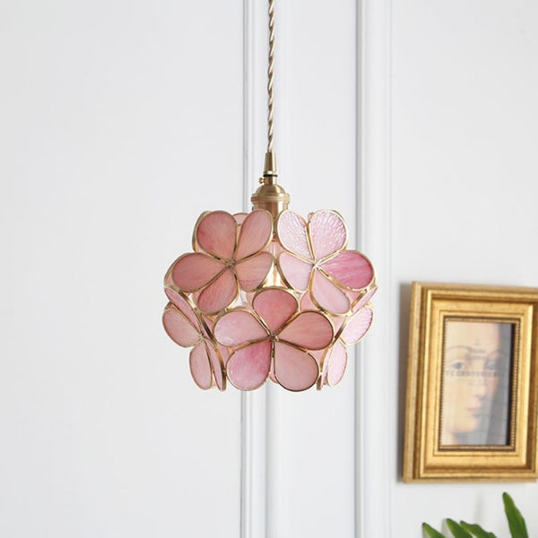 Hängelampe aus Glas in Form einer Blume-Leuchtezauber