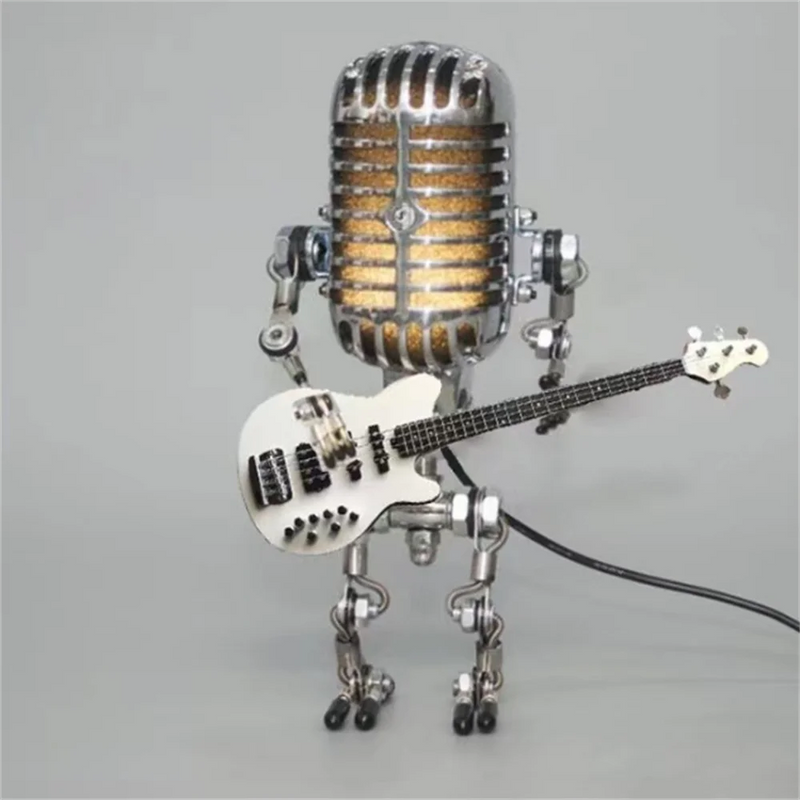 Guitarlamp - Lampe Roboter mit Gitarre-Leuchtezauber