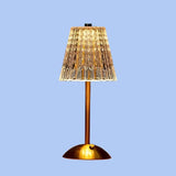 Kabellose Kristall-Metall-Tischlampe-Leuchtezauber