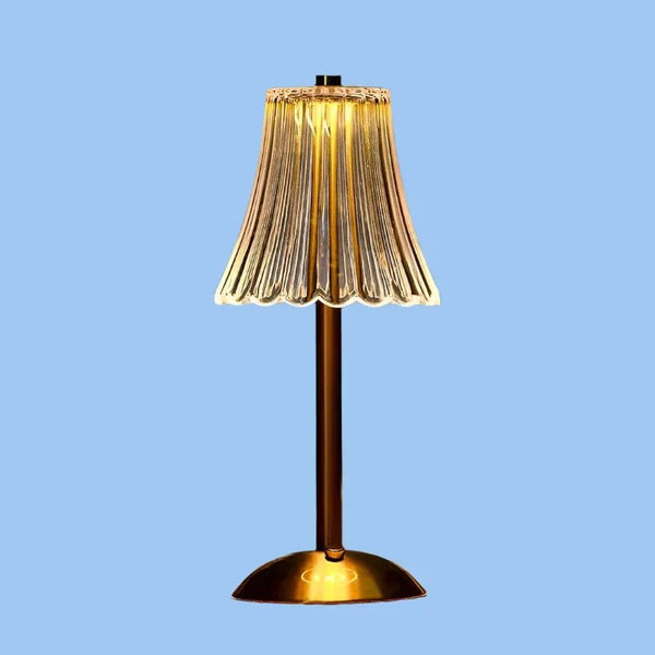 Kabellose Kristall-Metall-Tischlampe-Leuchtezauber