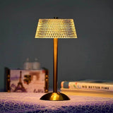 Kabellose Kristall-Metall-Tischlampe-Leuchtezauber