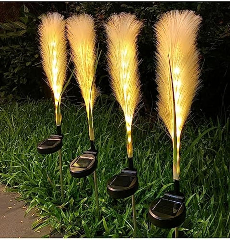 Fiberglas-Reed-Außenlampe (Solar)-Leuchtezauber