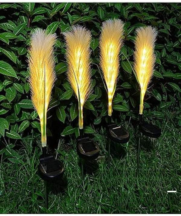 Fiberglas-Reed-Außenlampe (Solar)-Leuchtezauber