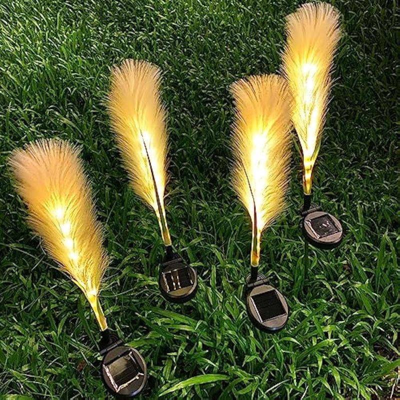 Fiberglas-Reed-Außenlampe (Solar)-Leuchtezauber