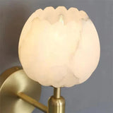 Marmorwandlampe in Form einer Rose-Leuchtezauber