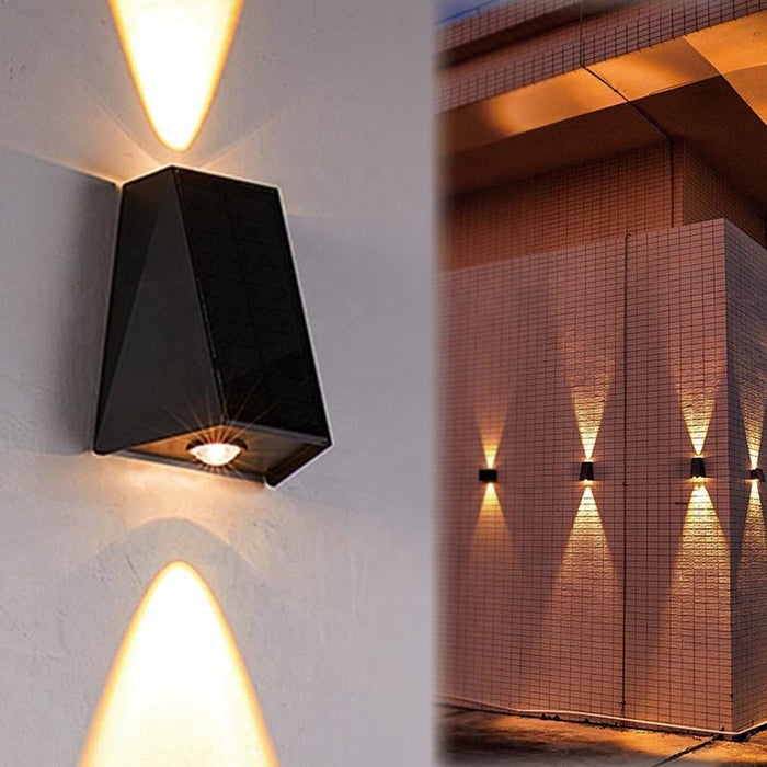 LED-Solar-Wandleuchte-Leuchtezauber